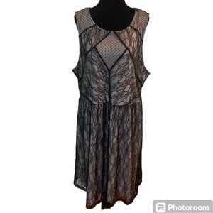 Forever 21 plus black lace dress 2X